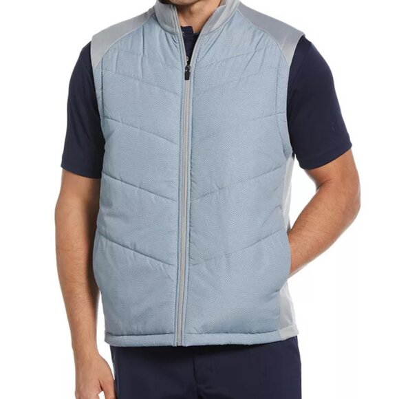 PGA Tour Men's Insulated Gray Vest Jacket - USA Size Large - New with Tags - Picture 1 of 7